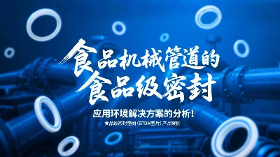 食品級(jí)密封墊圈（EPDM墊片）產(chǎn)品案例 ? 食品機(jī)械管道中食品級(jí)密封的應(yīng)用環(huán)境解決方案的分析！