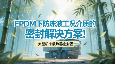 大型礦卡散熱器密封圈 ? EPDM下防凍液工況介質(zhì)的密封解決方案！