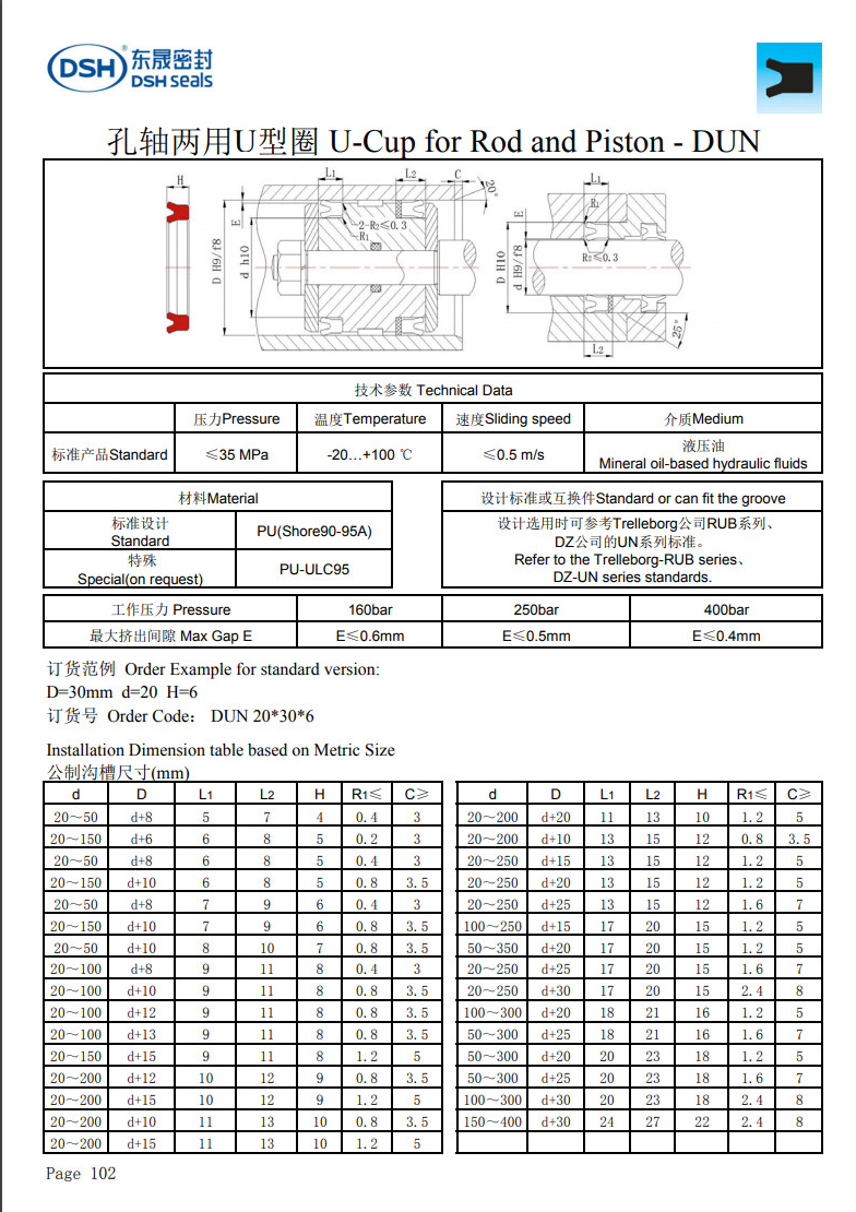 孔軸兩用U型圈