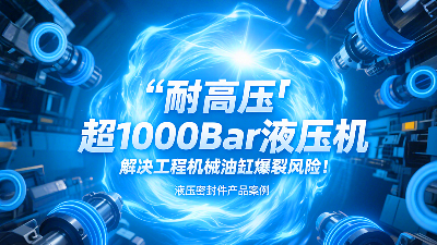 耐高壓?：超1000Bar液壓密封圈，解決工程機(jī)械油缸爆裂風(fēng)險(xiǎn)！