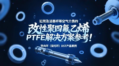 導(dǎo)向環(huán)（背托環(huán)）DST產(chǎn)品案例 ? 缸筒及活塞桿等空氣介質(zhì)的改性聚四氟乙烯PTFE解決方案參考！