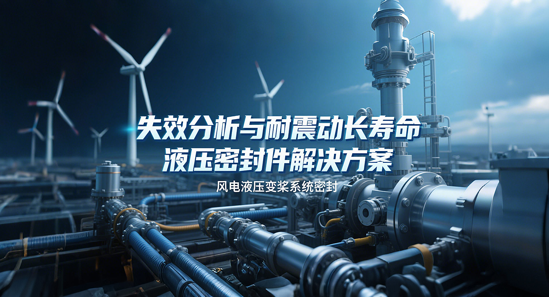 風(fēng)電液壓變槳系統(tǒng)密封丨失效分析與耐震動長壽命液壓密封圈解決方案！